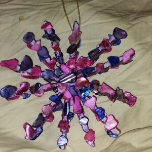 Colorful Stone Starburst Ornament